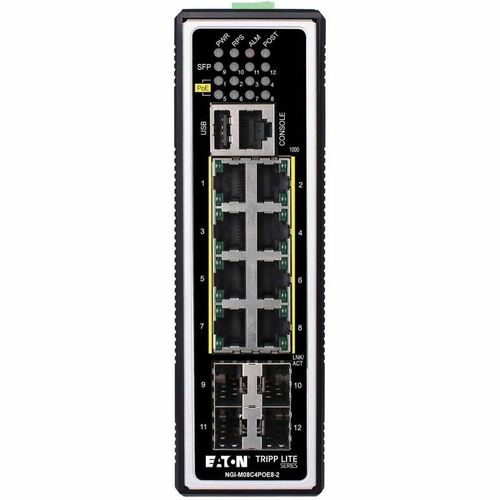 Tripp Lite series NGI-M08C4POE8-2 8 Ports Manageable Ethernet Switch - Gigabit Ethernet - 10/100/1000Base-T, 100Base-FX, 1