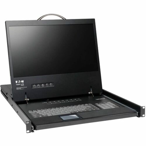 Tripp Lite series B040-008-19 LCD Rack Console KVM Switch - Black - TAA Compliant - 16 Computer(s) - 48.3 cm (19") LCD - W