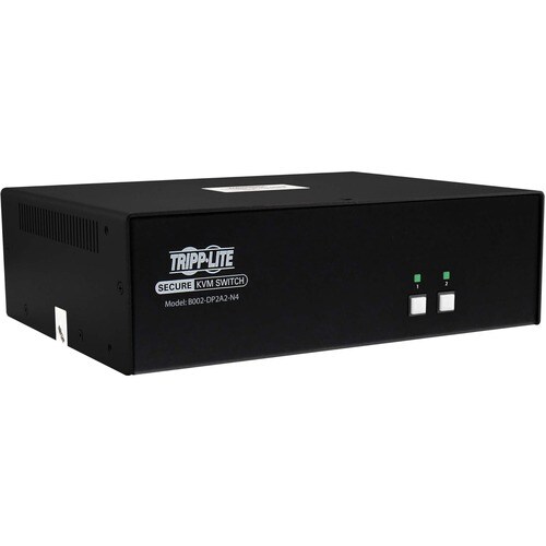 Tripp Lite by Eaton Secure B002-DP2A2-N4 KVM Switchbox - TAA Compliant - 2 Computer(s) - 1 Local User(s) - 3840 x 2160 - 5