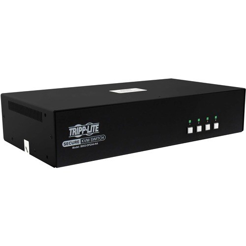 Tripp Lite series Secure B002-DP2A4-N4 KVM Switchbox - TAA Compliant - 4 Computer(s) - 1 Local User(s) - 3840 x 2160 - 50 