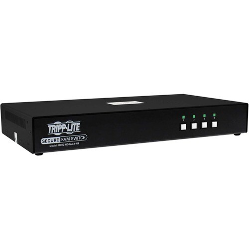 Tripp Lite series Secure B002-HD1AC4-N4 KVM Switchbox - TAA Compliant - 4 Computer(s) - 1 Local User(s) - 3840 x 2160 - 50