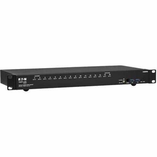 Tripp Lite series B024-H4U16 KVM Switchbox - TAA Compliant - 16 Computer(s) - 1 Local User(s) - 4096 x 2160 - 50 Hz, 60 Hz