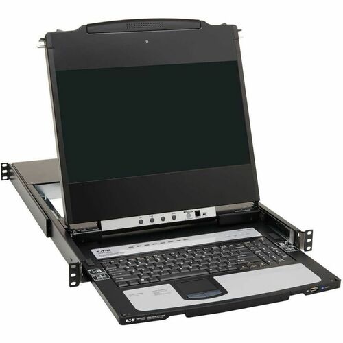 Tripp Lite series B030-DP08-17DIP LCD Rack Console KVM Switch - Metal - Black - TAA Compliant - 8 Computer(s) - 43.2 cm (1