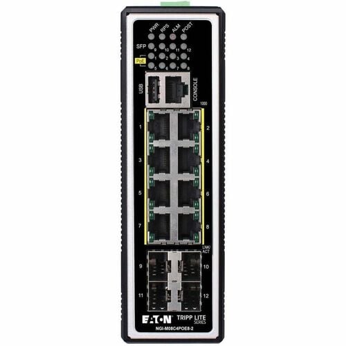 Tripp Lite series NGI-M08C4POE8-2 8 Ports Manageable Ethernet Switch - Gigabit Ethernet - 10/100/1000Base-T, 100Base-FX, 1