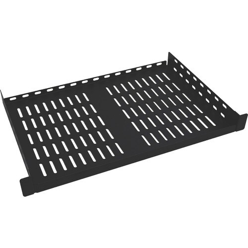 Tripp Lite series SRSHELF2P1UTM 1U Rack-mountable Rack Shelf - 482.60 mm Rack Width - Black - Cold-rolled Steel (CRS) - 13