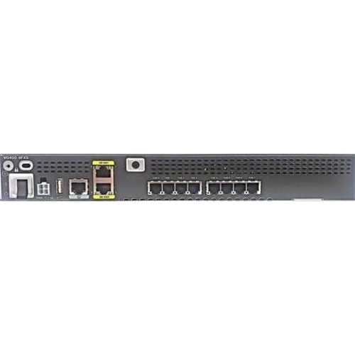 Cisco VG400-8FXS Daten-/Sprach-Gateway - 2 x RJ-45 - 8 x FXS - USB - Management-Port - Gigabit-Ethernet
