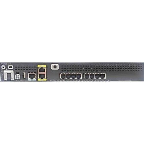 Cisco VG400-8FXS Daten-/Sprach-Gateway - 2 x RJ-45 - 8 x FXS - USB - Management-Port - Gigabit-Ethernet