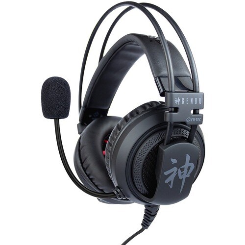 FR-TEC Genbu FT2003 Wired Over-the-head Stereo Gaming Headset - Black - Binaural - Ear-cup - 120 cm Cable - Uni-directiona