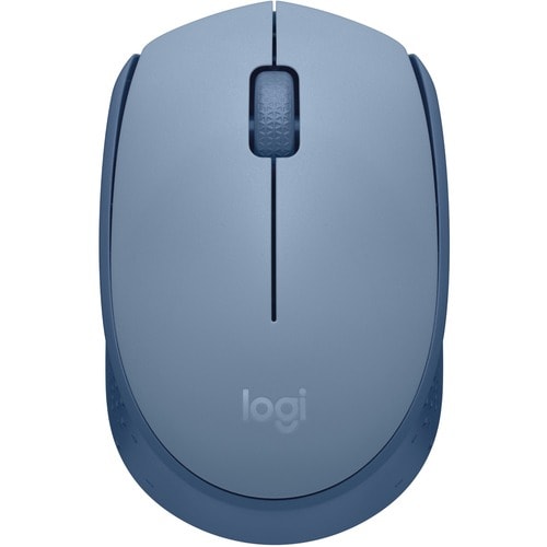 Mouse Logitech M170 - Radiofrecuencia - USB - Óptico - Gris Azulado - Inalámbrico - 2.40GHz - Simétrico