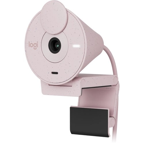 Cámara Web Logitech BRIO 300 - 2Megapíxel - 30fps - Rosa - USB Tipo C - 1920 x 1080 Vídeo - Foco Estático - 70° Ángulo - 1