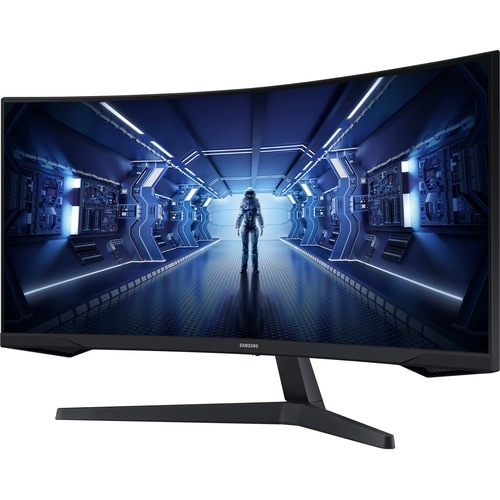 Samsung Odyssey G5 C34G55TWWP 34" Class UW-QHD Curved Screen Gaming LCD Monitor - 21:9 - 86.4 cm (34") Viewable - Vertical