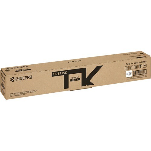 Kyocera TK-8115K Original Laser Toner Cartridge - Black Pack - 12000 Pages