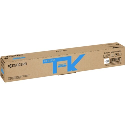 Kyocera TK-8115C Original Laser Toner Cartridge - Cyan Pack - 6000 Pages