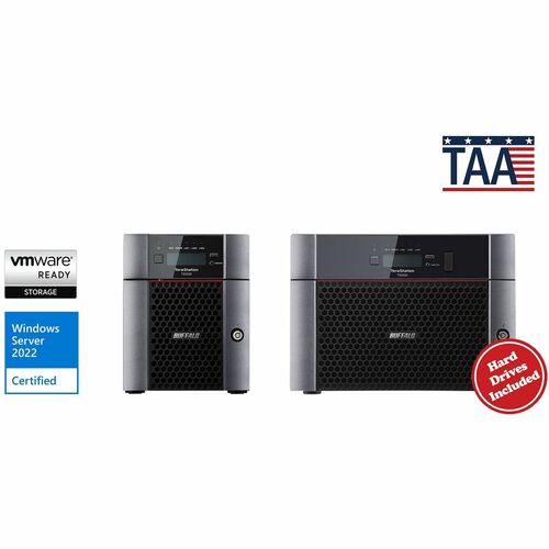 BUFFALO TeraStation 5420DN 4-Bay Secure Business Desktop NAS 32TB (2x16TB) w/ Hard Drives Included - Annapurna Labs Alpine