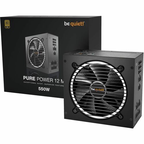 be quiet! Pure Power 12 M Pure Power 12 M 550W ATX 3.0, EPS 2.92 Modular Stromversorgung - 550 W - Intern - 3.3 V Gleichst