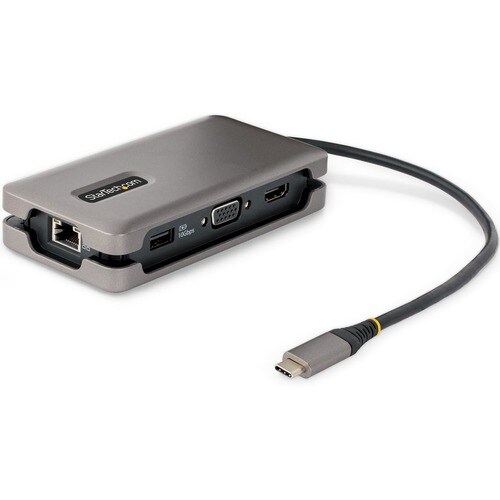 StarTech.com USB 3.2 (Gen 2) Type C Docking Station for Monitor, Tablet, Notebook - Space Gray - Portable - 1 Displays Sup