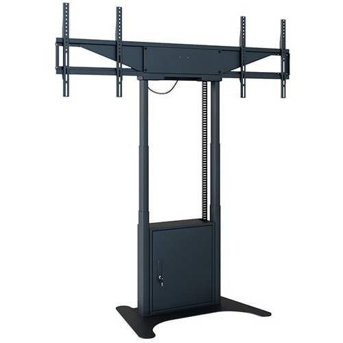 HAGOR Lift für Display, Mini-PC, Kamera, Notebook, A/V-Geräte, Display - Schwarz pulverbeschichtet - Höhenverstellbar - 2 
