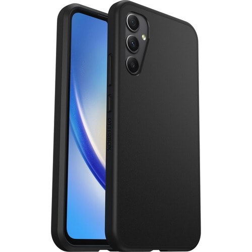 Coque OtterBox React - pour Samsung Galaxy A34 5G Smartphone - Noir - Résistant aux chocs, Résistant aux Bactéries - Plast