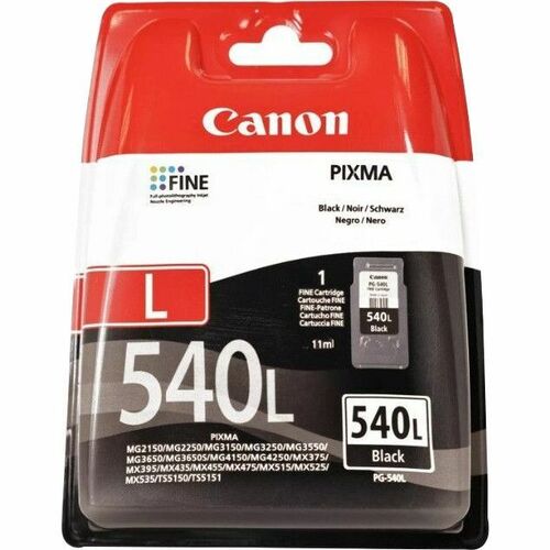 Cartouche jet d'encre D'origine Canon PG-540L Large Rendement Jet d'encre - Noir - 1 Paquet - 11 millilitres