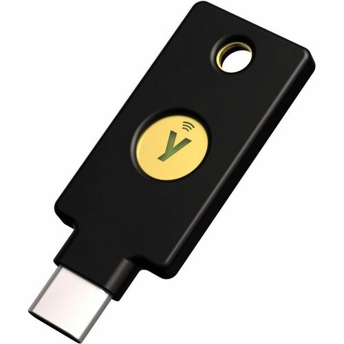 Yubico - Security Key C NFC - Black - Two-Factor authentication (2FA) Security Key, Connect via USB-C or NFC, FIDO U2F/FID