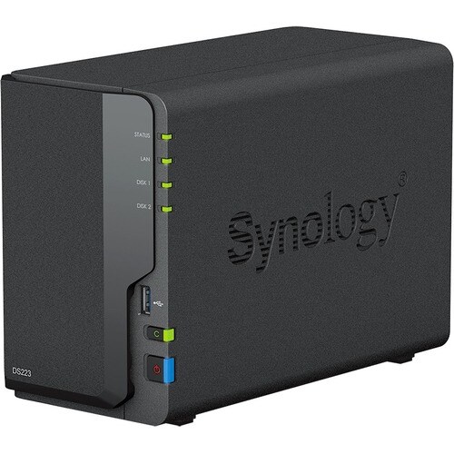 Synology DiskStation DS223 2 x Gesamtzahl Einschübe SAN/NAS-Speichersystem - Realtek Quad-Core 1,70 GHz - 2 GB RAM - DDR4 