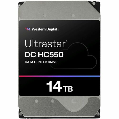 Western Digital Ultrastar DC HC550 WUH721814AL5204 14 TB Hard Drive - 3.5" Internal - SAS (12Gb/s SAS) - Conventional Magn