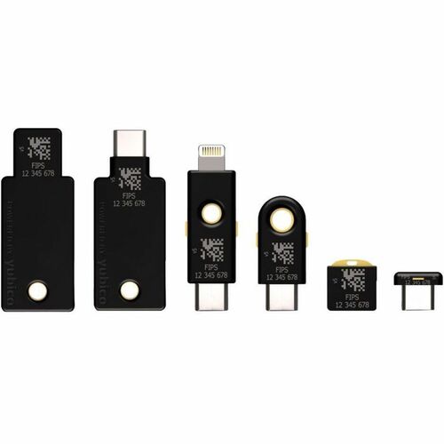 Yubico YubiKey 5 FIPS Security Token - RSA 2048-bit, RSA 4096 (PGP), ECC p256/ECC p384 Encryption