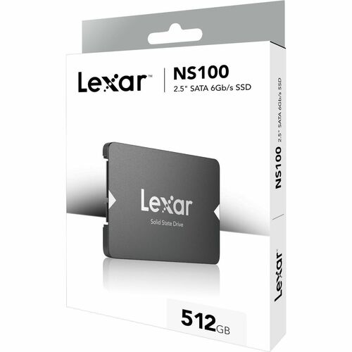 Lexar NS100 LNS100-512RB 512 GB Solid State Drive - 2.5" Internal - SATA (SATA/600) - Grey - Computer Device Supported - 0