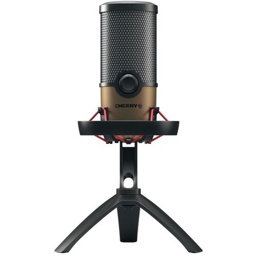 MikrofonCHERRY UM 9.0 PRO RGB - Kabelgebunden - Schwarz, Kupfer - Kardioide, Bidirektional, Omnidirektional - 2,50 m - USB