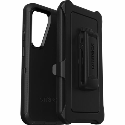 OtterBox Defender Rugged Carrying Case (Holster) Samsung Galaxy S23 Smartphone - Black - Drop Resistant, Dirt Resistant, S