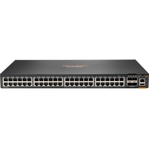 HPE 6300F 48-port 1GbE and 4-port SFP56 Switch - 48 Ports - Manageable - 3 Layer Supported - Modular - 4 SFP Slots - 74 W 