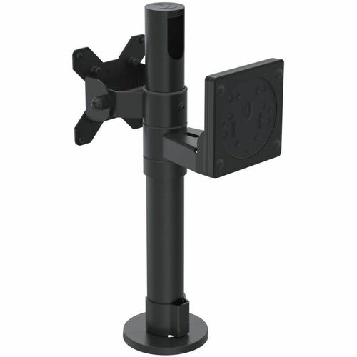 SpacePole Desk Mount for Screen Mount - Black - 75 x 75, 100 x 100 - VESA Mount Compatible - Metal, Plastic