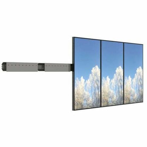 HI-ND Videorow Wall Mount for Menu Board, Display, Digital Signage Display - Black - Portrait - 2 Display(s) Supported - 1