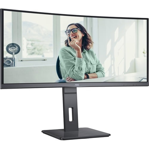 AOC CU34P3CV 34 Zoll Class UW-QHD Gekrümmter Bildschirm LCD-Monitor - 21:9 Format - Schwarz - 86,4 cm (34 Zoll) Viewable -