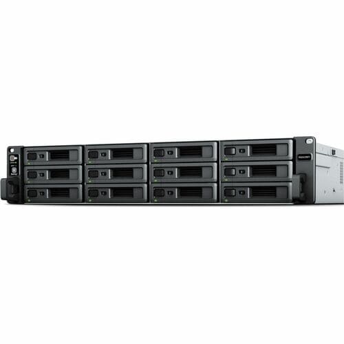 Synology RackStation RS2423RP+ 12 x Total Bays SAN/NAS Storage System - AMD Ryzen V1780B Quad-core (4 Core) 3.35 GHz - 8 G
