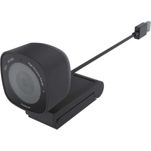 Dell WB3023 Webcam - 60 fps - Black - USB 2.0 - 2560 x 1440 Video - Auto-focus - 2x Digital Zoom - Microphone - Windows 11