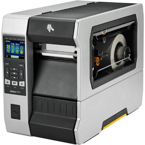Zebra ZT610 Industrial Direct Thermal/Thermal Transfer Printer - Monochrome - Label Print - USB - Serial - Bluetooth - 3.3