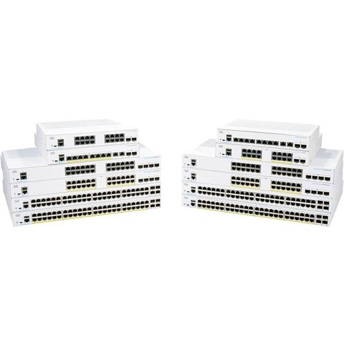 Cisco Business 350 CBS350-48FP-4G 48 端口 可管理 以太网交换机 - Gigabit Ethernet - 10/100/1000Base-T, 1000Base-X - 3 层支持 - 模块化 - 4 SF