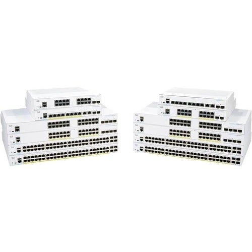Cisco Business 350 CBS350-48FP-4G 48 端口 可管理 以太网交换机 - Gigabit Ethernet - 10/100/1000Base-T, 1000Base-X - 3 层支持 - 模块化 - 4 SF