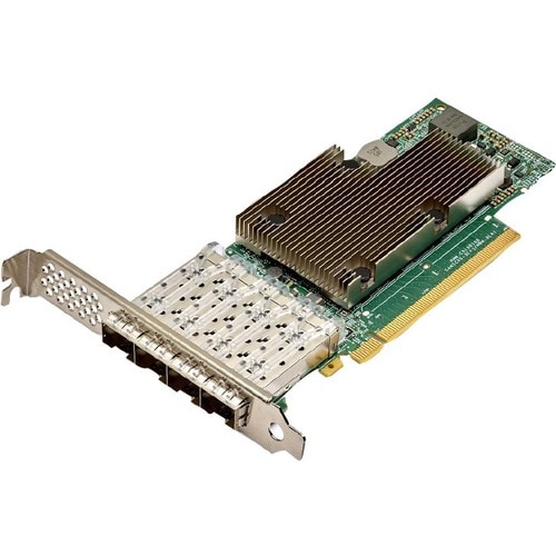 HPE Broadcom BCM57504 Ethernet 10/25Gb 4-port SFP28 Adapter for HPE - PCI Express 4.0 x16 - 4 Port(s) - Optical Fiber - SF