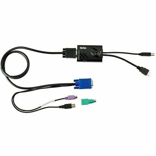 Raritan KVM Cable - Cable for Audio/Video Device, Keyboard/Mouse, Video Device, KVM Switch - Supports up to1920 x 1200