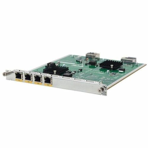 HPE FlexNetwork MSR 4-Port Gig-T HMIM-V2 Module - For Data Networking - 4 x RJ-45 1000Base-T LANGigabit Ethernet - 1000Bas