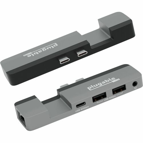 Plugable 5-in-1 USB C Hub Multiport Adapter for MacBook Pro 14/16 Inch, Macbook Air M2 - USB-C 40Gbps Port Compatible with
