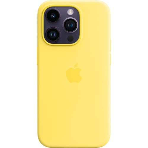 Apple iPhone 14 Pro Silicone Case with MagSafe - Canary Yellow - For Apple iPhone 14 Pro Smartphone - Canary Yellow - Silk