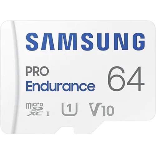 Carte microSDXC Samsung PRO Endurance - 64 Go - Classe 10/UHS-I (U1) - V10 - 100 Mo/s en Lecture - 30 Mo/sSpaceen Écriture