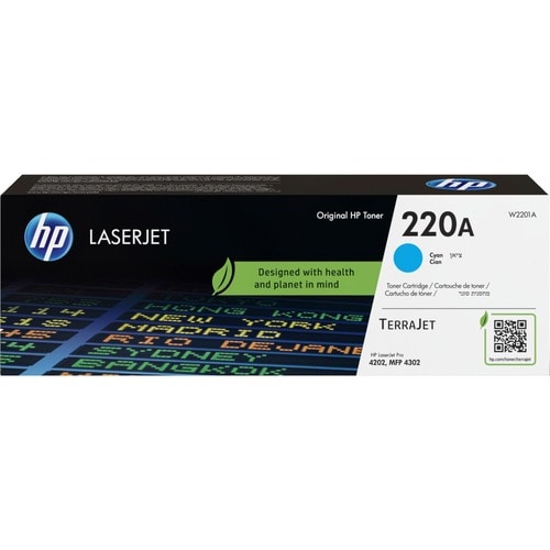 Cartouche toner D'origine HP 220A Standard Rendement Laser - Cyan