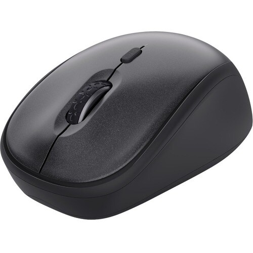 Trust TM-201 Mouse - Radio Frequency - USB 1.0 - Optical - 4 Button(s) - Black - Wireless - 2.40 GHz - 1600 dpi - Scroll W