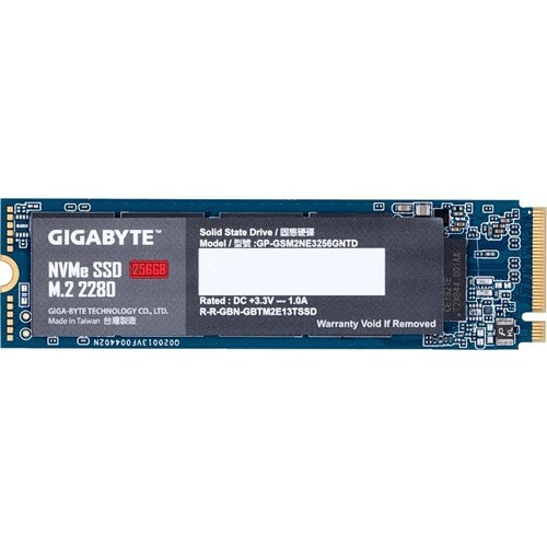 Unidad de estado sólido Gigabyte GP-GSM2NE3256GNTD - M.2 2280 Interno - 256GB - PCI Express NVMe (PCI Express NVMe 3.0 x4)