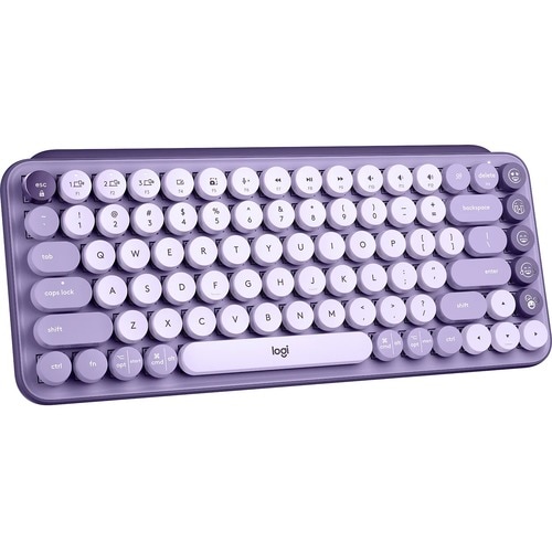 Logitech POP Keys Wireless Mechanical Keyboard with Customizable Emoji Keys - Wireless Connectivity - Bluetooth - 5.1 - 10