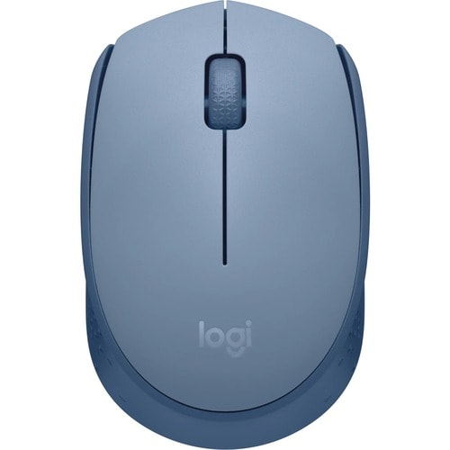 Logitech M171 Wireless Mouse - Optical - Wireless - Radio Frequency - 2.40 GHz - Blue Grey - USB - 1000 dpi - Scroll Wheel